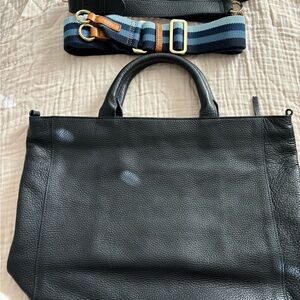 Mark and Graham Navy Build A Zip Tote